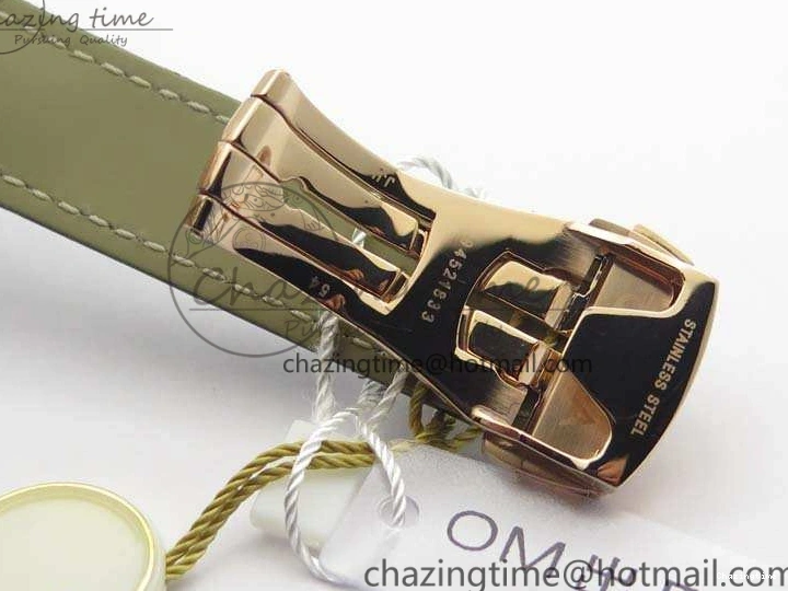 0120 De Ville Chronograph RG OMF 1:1 Best Edition Black Dial On Black Leather Strap A Sophisticated 8106